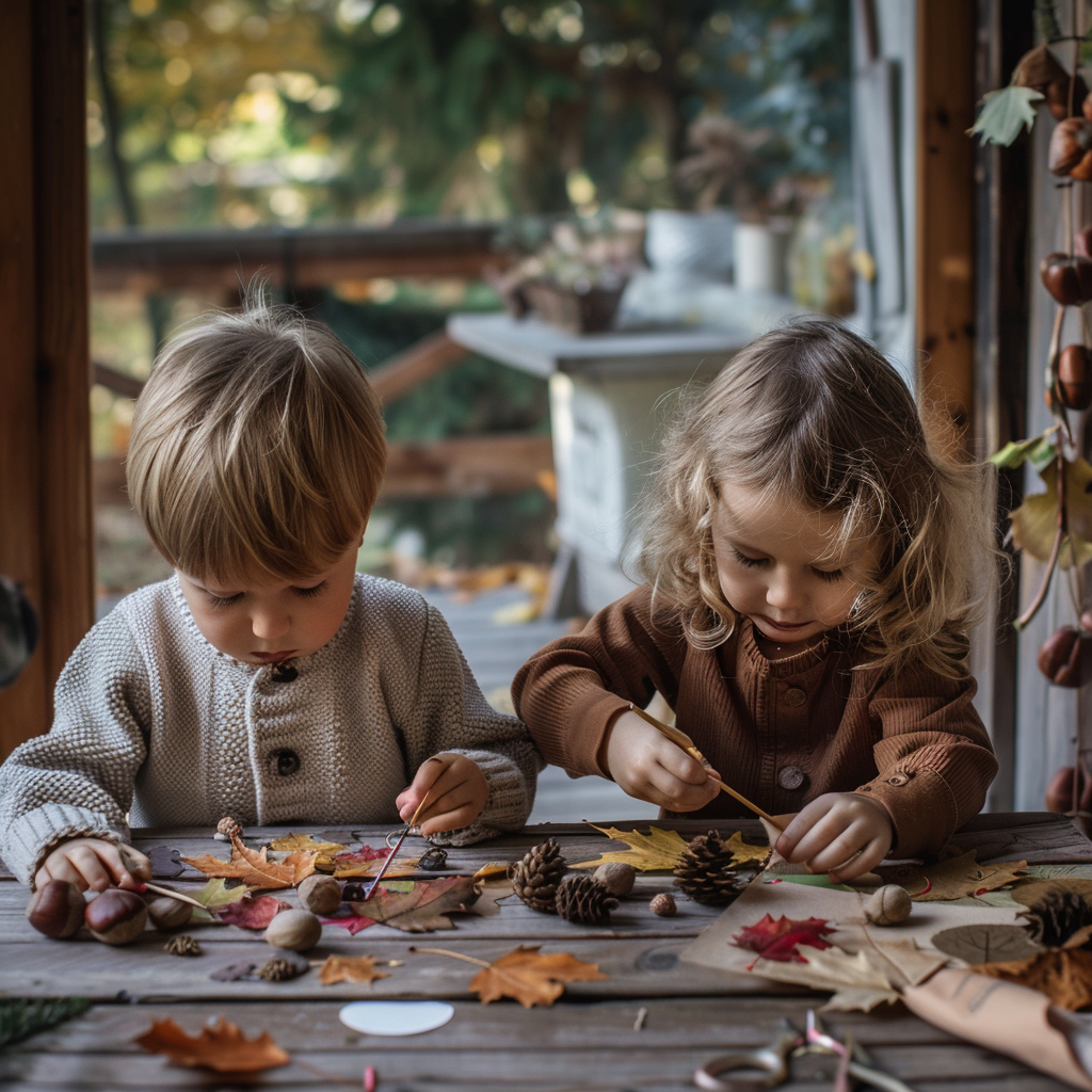 basteln mit naturmaterialien kinder herbstbasteln mit kindern einfache bastelideen für kinder diy herbst kinder kreative kinderbeschäftigung kastanien basteln herbst deko basteln basteln mit kleinkindern blätter basteln kinder steine bemalen kinder